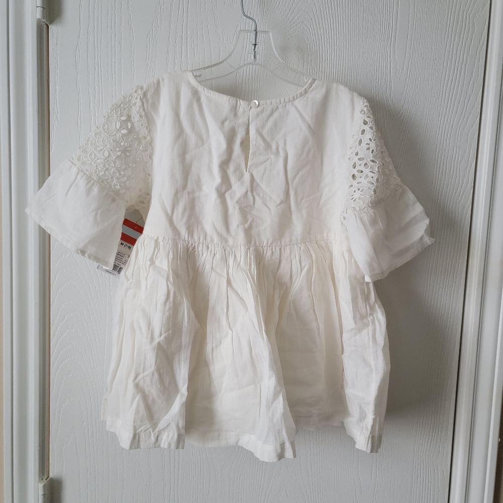 Cat & Jack Eyelet Bell Sleeve Dress - Picture 2 of 8